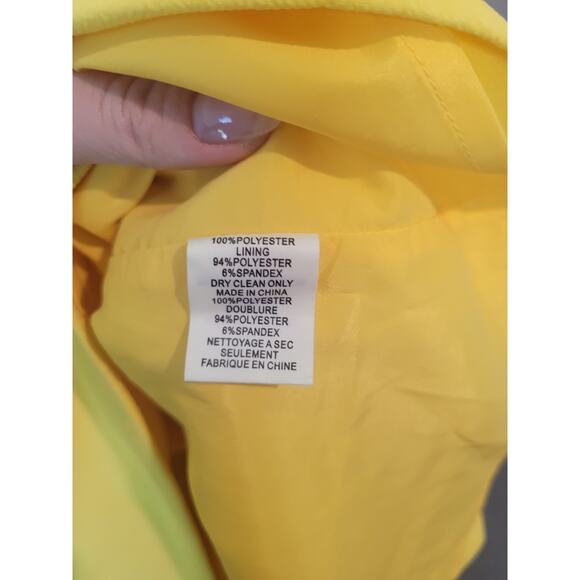 Trina Turk Bliss Embroidered Mesh Shift Dress Yellow Size 6 NWOT Elegant - Picture 13 of 13